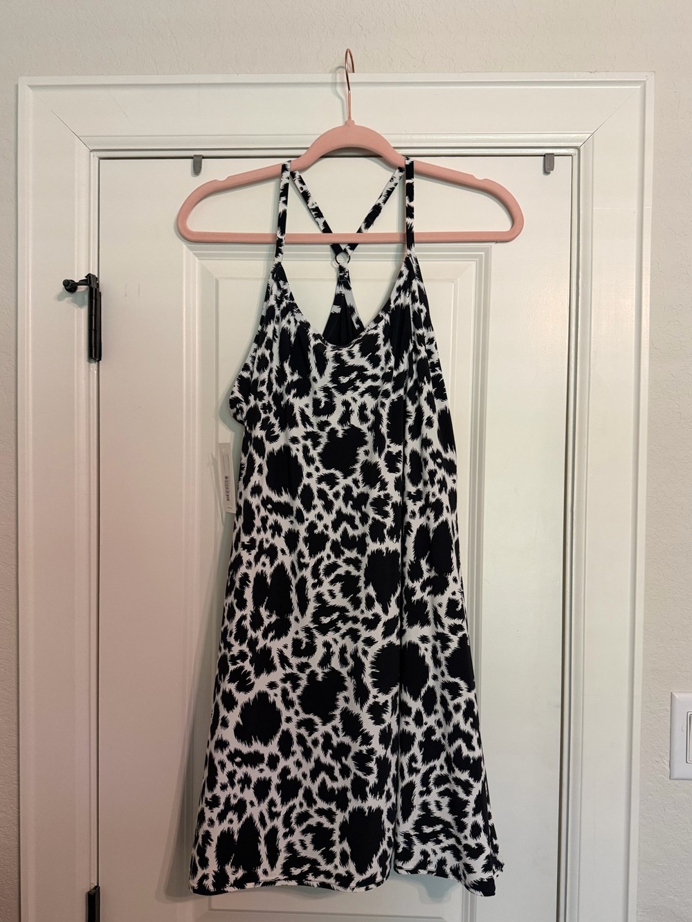 Outdoor Voices Black and White Printed Active Skort